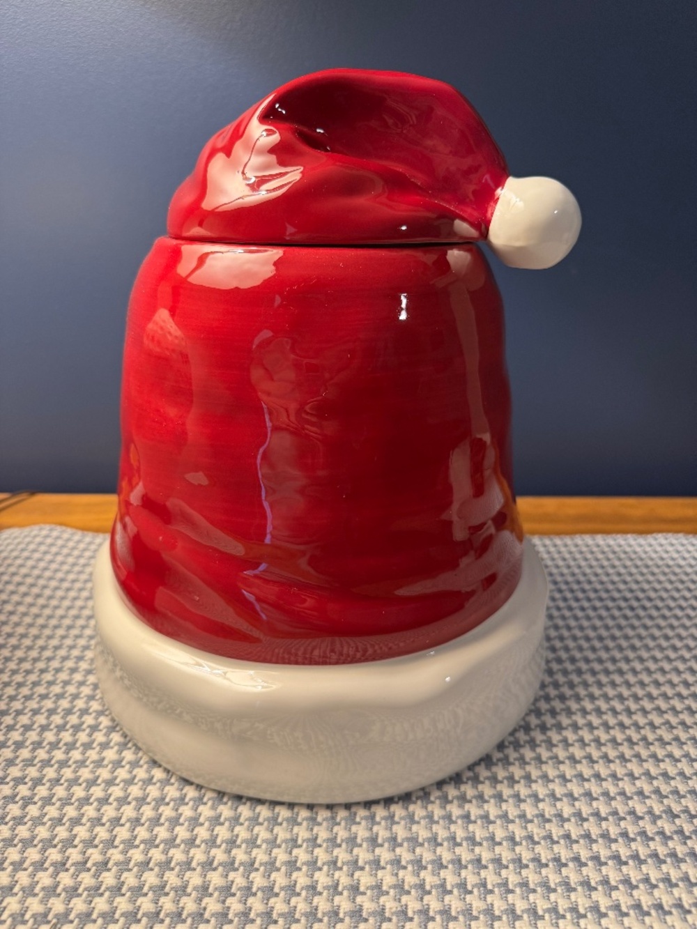 Pottery Barn Santa Hat Cookie Jar